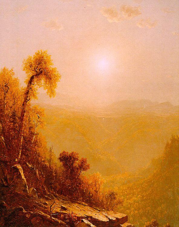 Sanford Robinson Gifford October in the Catskills oil painting image